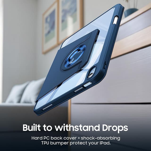 Thumbnail 6 de FINTIE Rotierende Hülle für iPad A16 11/10. Gen blau