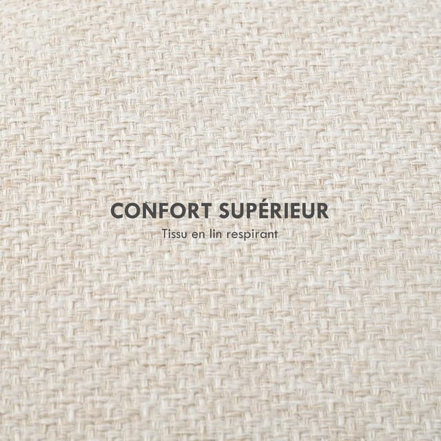 Thumbnail 3 de HOMCOM Pouf Rond Repose-Pieds Tabouret avec Coffre de Rangement