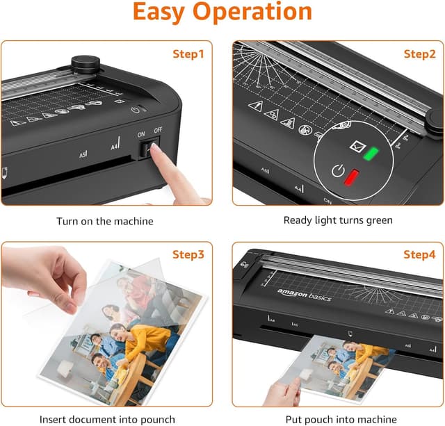 Detalle 2 de Amazon Basics Plastifieuse A4 10 pochettes đ