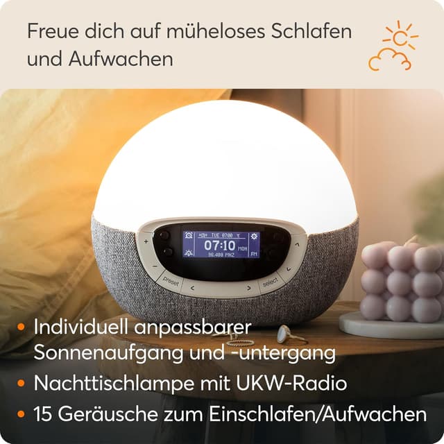 Detalle 2 de Lumie Bodyclock Shine 300 Lichtwecker mit Radio