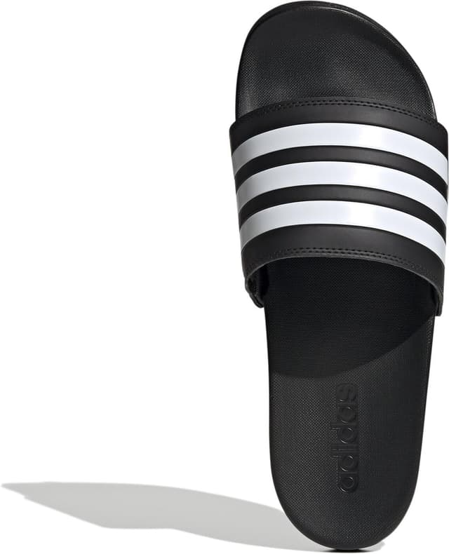 Detalle de adidas Adilette Comfort Slides (Core Black / Cloud White), 42 EU