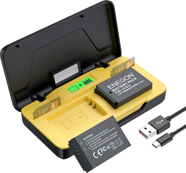 Imagen de ENEGON LP-E12 1200mAh dual pack per Canon en OfertitasTOP