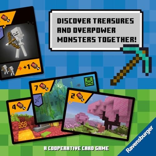 Detalle de Ravensburger Minecraft Explorers: juego de cartas cooperativo para 2-4 jugadores (8+)