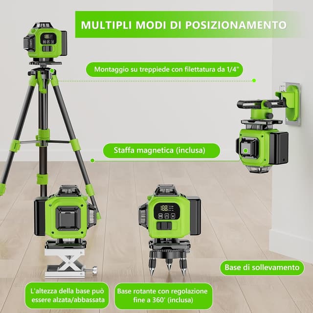 Detalle de Livella laser autolivellante 4x360, 16 linee