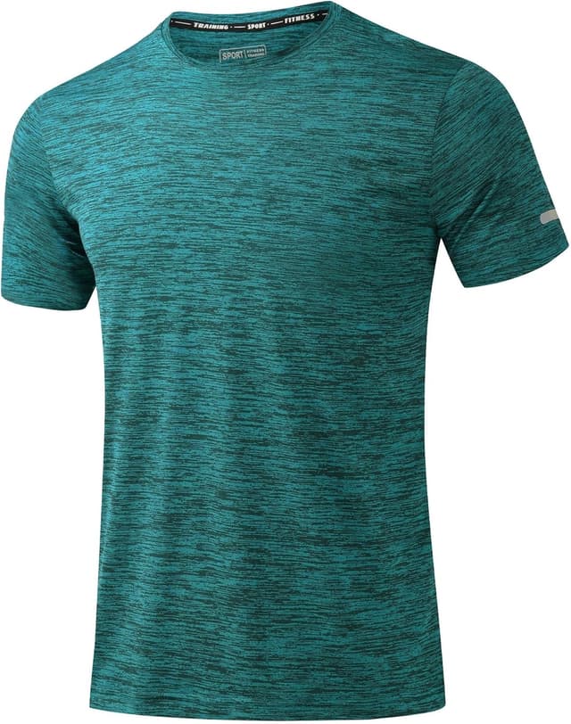 Thumbnail 6 de Peakwell Herren Sport T-Shirt Kurzarm Reflexstreifen