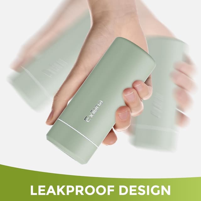 Detalle 2 de Exllena upgraded small handbag water bottle (250ml) in Sage Green