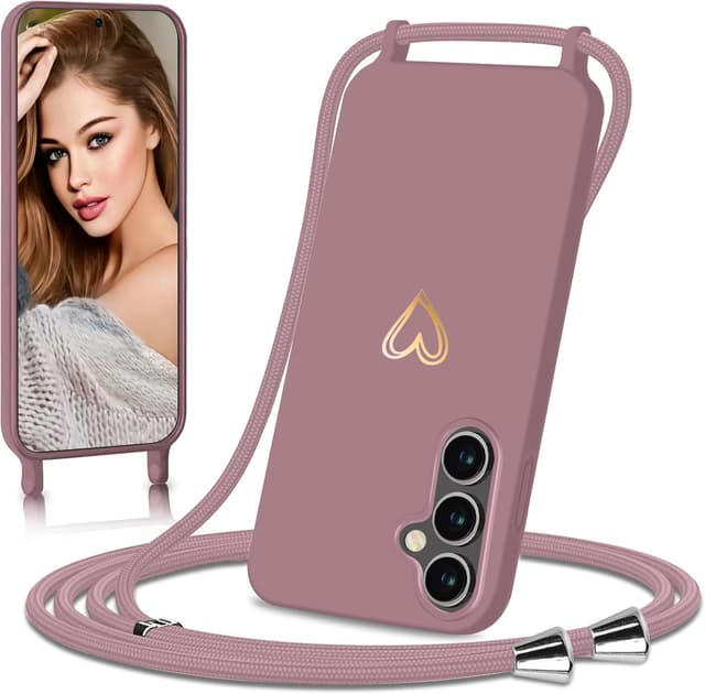 Imagen de Eherui Handyband Hülle Galaxy A35 5G Herz en OfertitasTOP