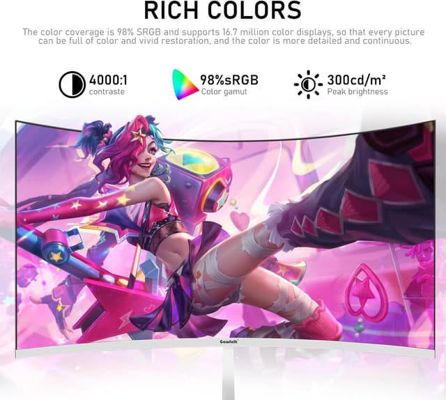 Thumbnail 4 de Gawfolk 27 Inch 280Hz curved gaming monitor