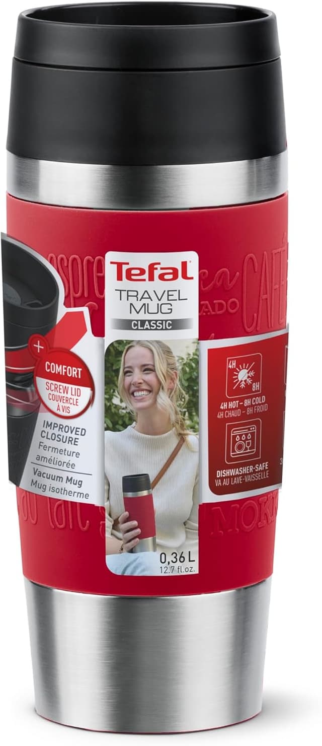 Thumbnail 6 de Taza de Viaje TEFAL Classic 0,36L Roja 🌍 - 100% Hermética