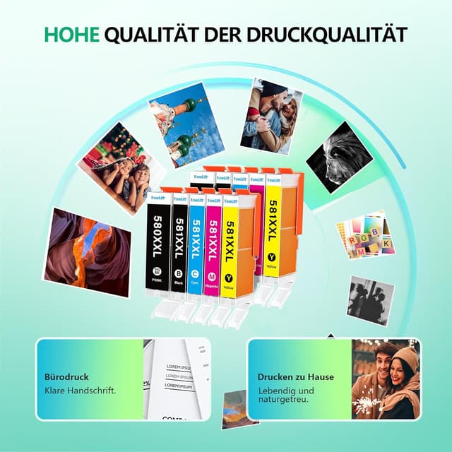 Detalle 2 de NewLift PGI 580XXL CLI 581XXL 10er-Pack 🖨