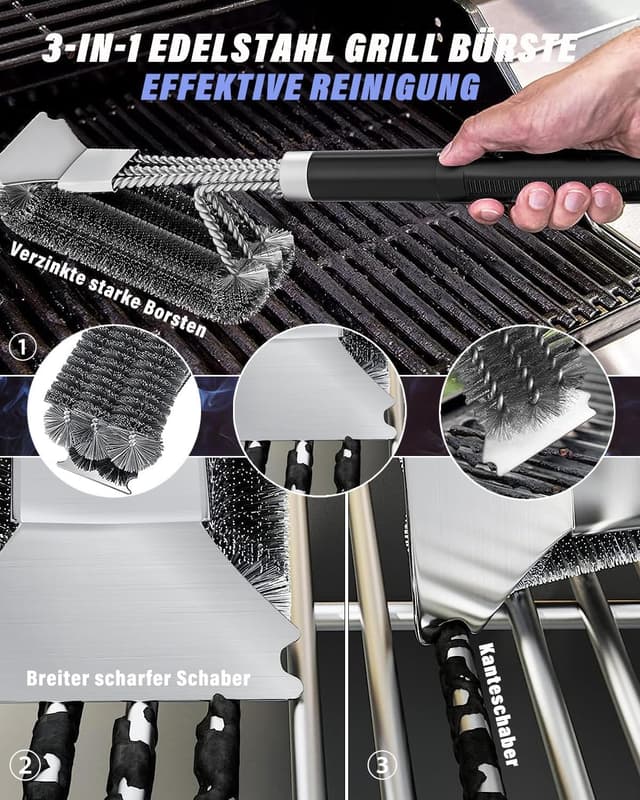 Thumbnail 3 de Grillbürste Edelstahl 45 cm Griff