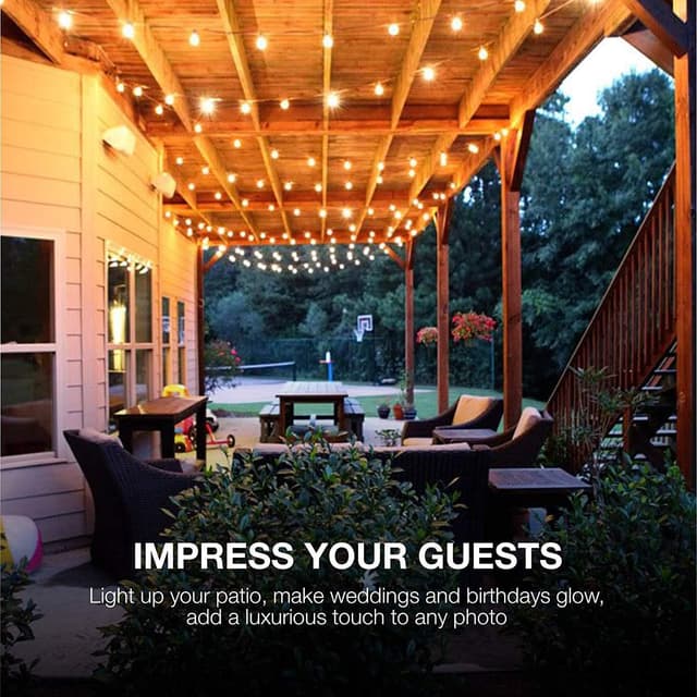 Detalle 2 de Avoalre Catena Luminosa Esterno con 8 modalità e timer, luci G40 IP44