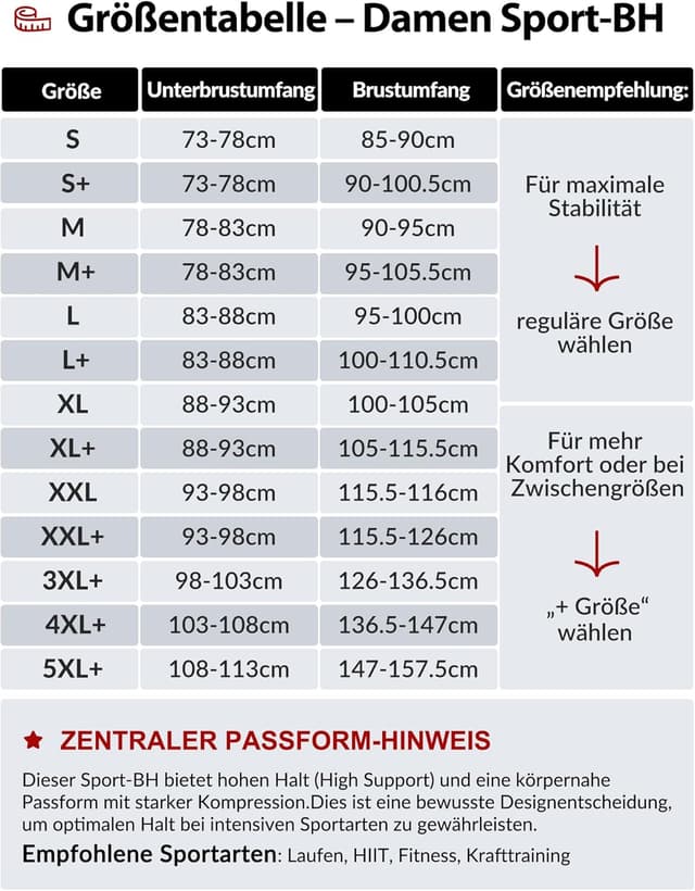 Detalle de Yvette Sport-BH Starker Halt mit Front-Reißverschluss für große Größen (Mesh, Ringerrücken)