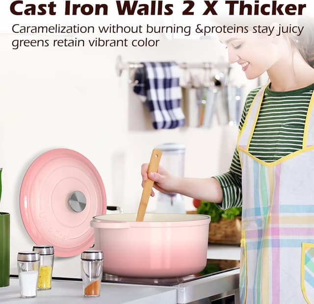 Thumbnail 5 de Umite Chef 5QT Enameled Cast Iron Dutch Oven 🍲