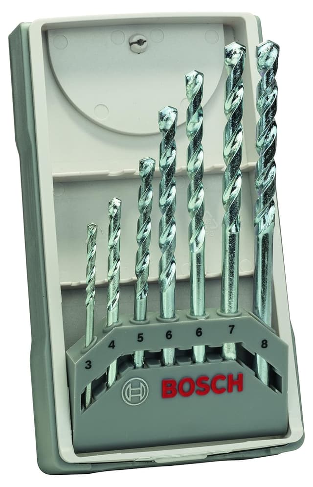 Detalle de Bosch Professional CYL-1, set da 7 punte per mattone Ø 3–8 mm