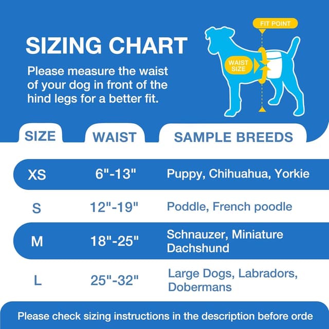 Detalle 2 de Hundewindeln für Rüden 20 Stück