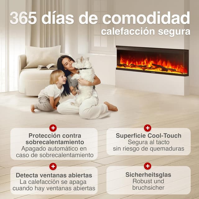 Thumbnail 4 de KAMINIO Lea Chimenea eléctrica 60 Pulgada