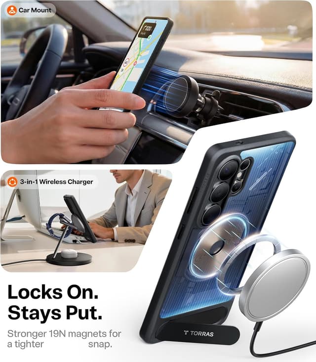 Detalle de TORRAS Ostand L1 Samsung S26 Ultra case