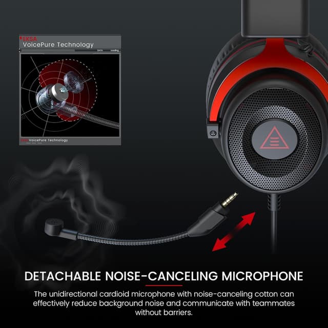 Detalle 2 de EKSA E900 Wired Gaming Headset 50mm