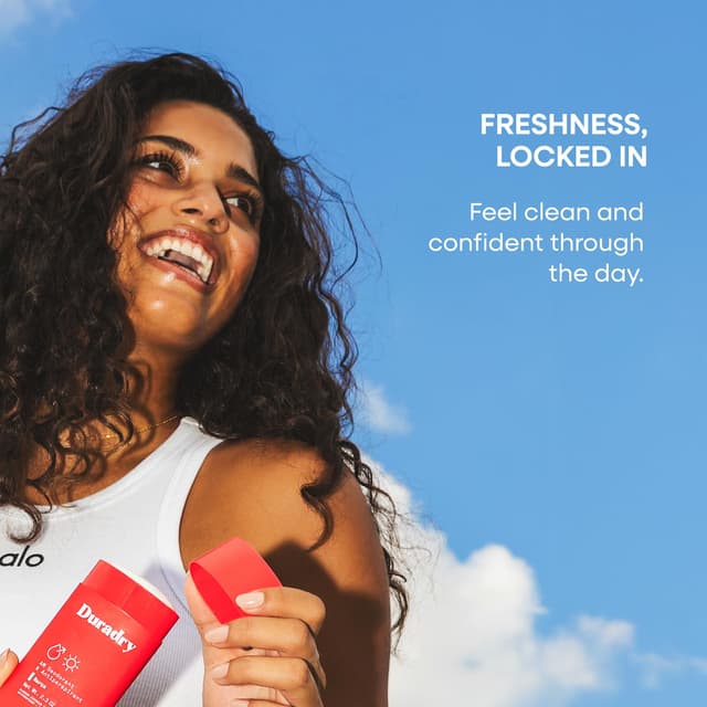 Detalle de Duradry Clinical-Strength Antiperspirant Deodorant (Clear Sky scent) – Clean Formula for Men & Women