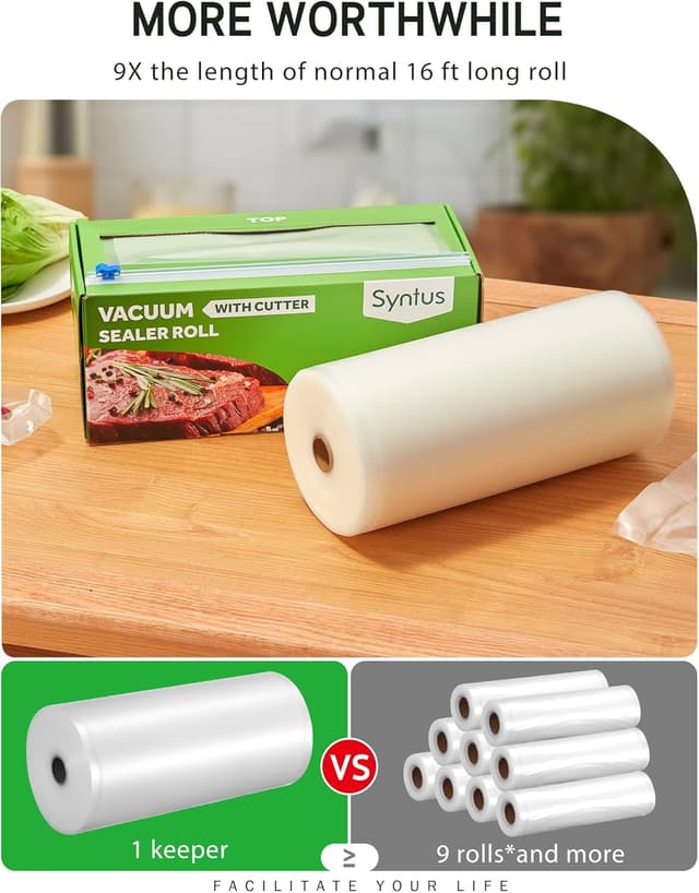 Detalle de Syntus 11" x 150' Vacuum Seal Roll Keeper