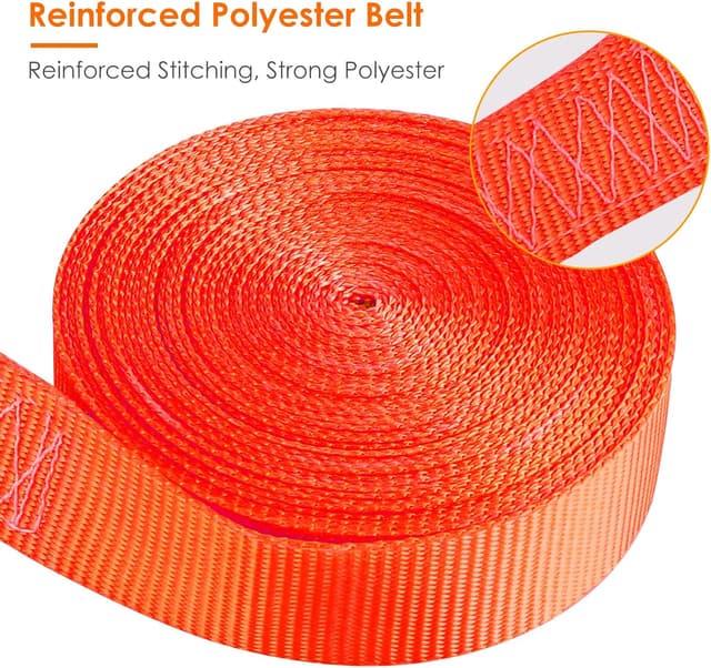 Thumbnail 2 de Ratchet Tie Down Straps 6m Orange 10 Pack