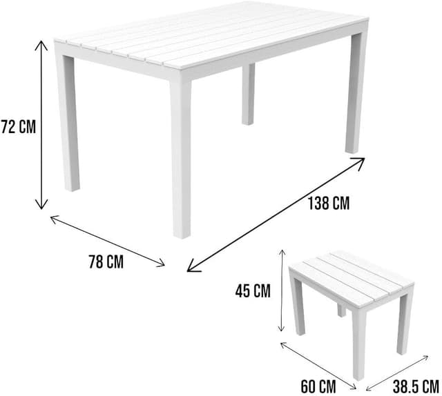 Thumbnail 2 de Dmora Sanremo set salotto da esterno con tavolo e 4 panchine