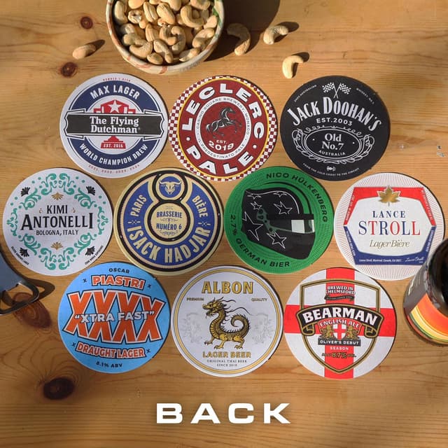 Thumbnail 2 de Formula 1 Beer Mats x10