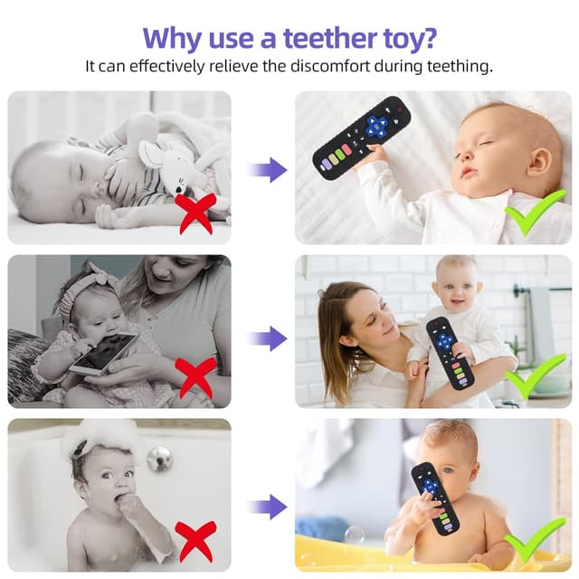 Thumbnail 3 de Chuya Baby Teether Toy TV Remote Shape for 3–24 Months