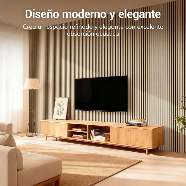 Thumbnail 1 de TONOR Paneles Acústicos de Chapa 120x60 Roble