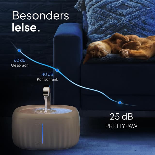 Detalle 2 de PRETTYPAW Aquaflow 3L Katzenbrunnen 🐾