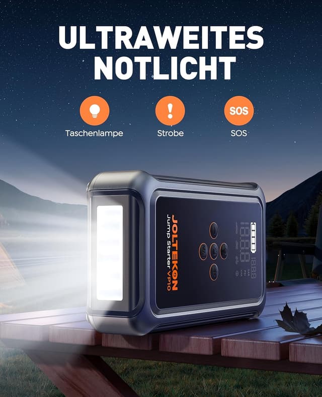 Detalle 2 de Joltekon 5000A Starthilfe Powerbank 12V für Pkw