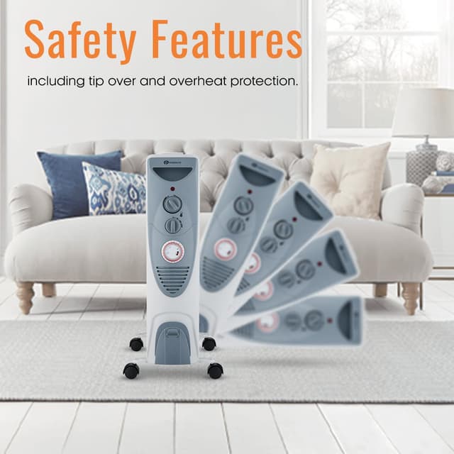 Thumbnail 5 de PureMate Oil Filled Radiator 2500W — Portable Heater