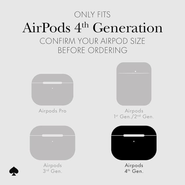 Thumbnail 5 de kate spade new york AirPods 4 Protective Case — Transparent Tortoise