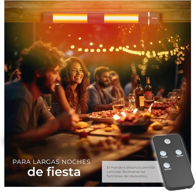 Thumbnail 4 de tectake Calentador infrarrojo inclinable 3 niveles