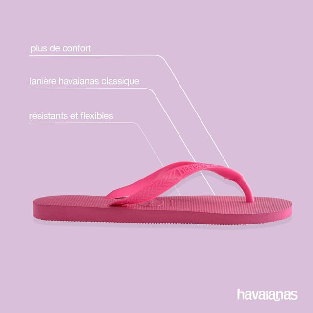 Detalle 2 de Havaianas Top Brasil — tongs unisex légères, confort et semelle antidérapante