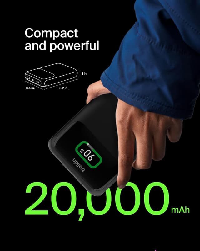 Detalle de Belkin BoostCharge 20K 🔋 BaterÃa Externa para MacBook y más