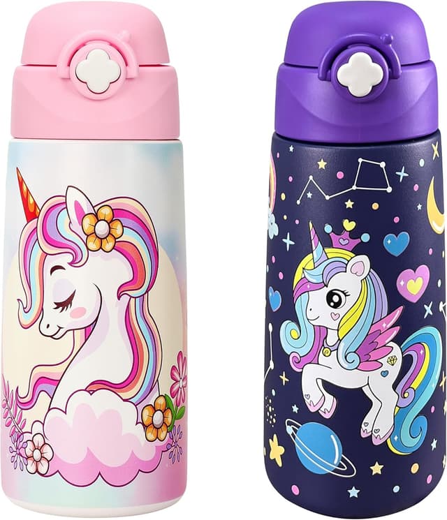 Thumbnail 6 de Kinder-Trinkflasche Ntswasd Edelstahl 500 ml mit Strohhalm & Thermo-Isolierung (BPA-frei) – Auslaufsicher für Schule & Kindergarten