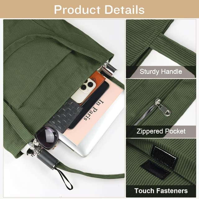 Detalle 1 de flintronic Tote Bag in velluto elegante