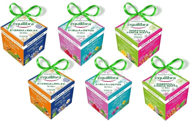 Detalle de Equilibra Tisane a Freddo Summer Collection, cofanetto 40 filtri da 2 g