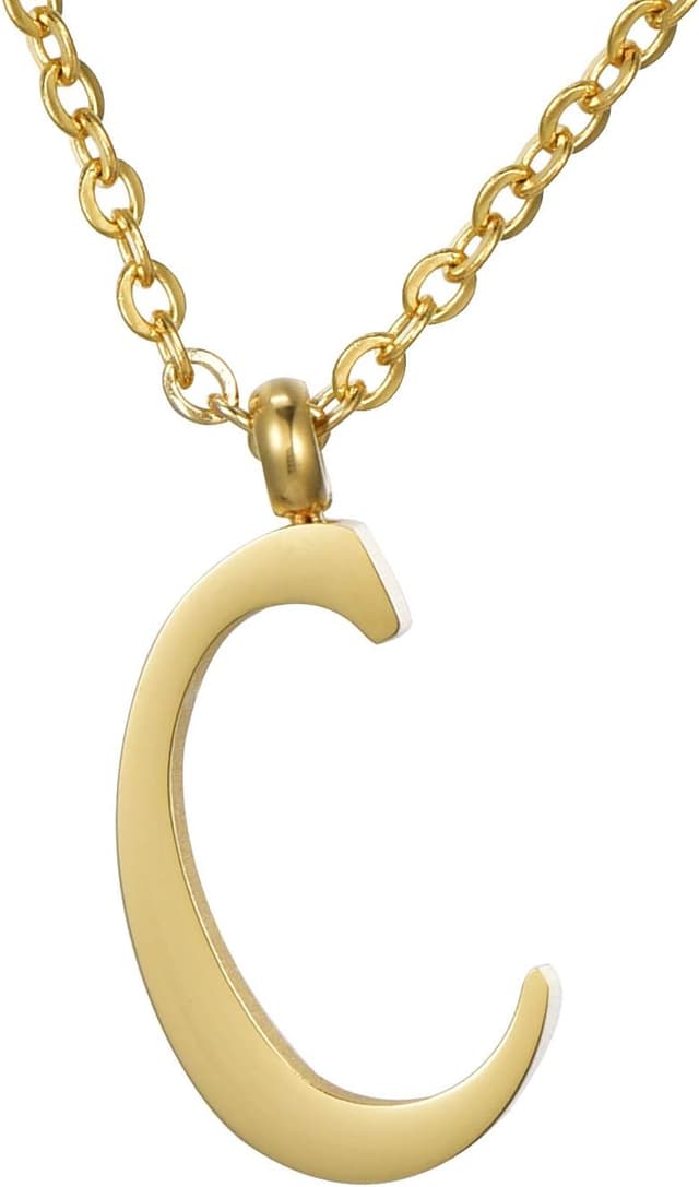 Thumbnail 6 de Morella Collana Lettera Oro in Acciaio