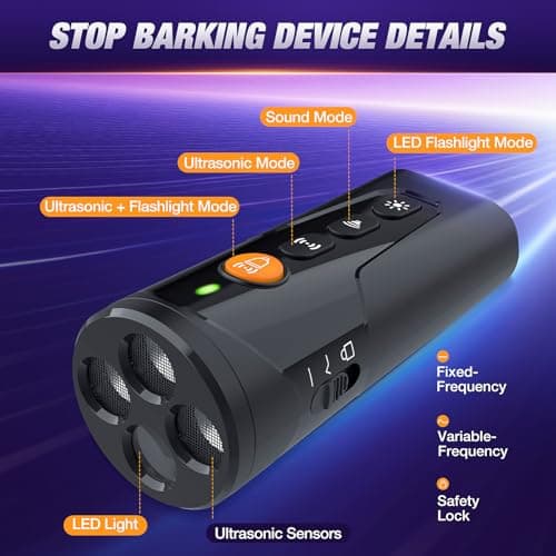 Thumbnail 6 de AOZOOM Dog Bark Deterrent with 3 Sonic Emitters