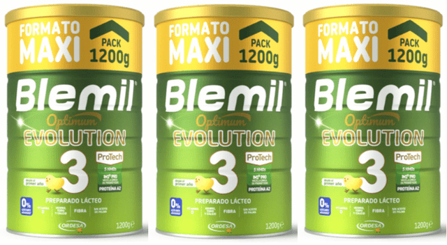 Detalle de Blemil Optimum Evolution 3 Leche de crecimiento 3x1.200 g
