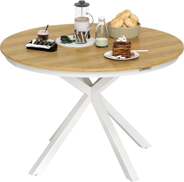 Detalle de Table de jardin ronde 118 cm Outsunny