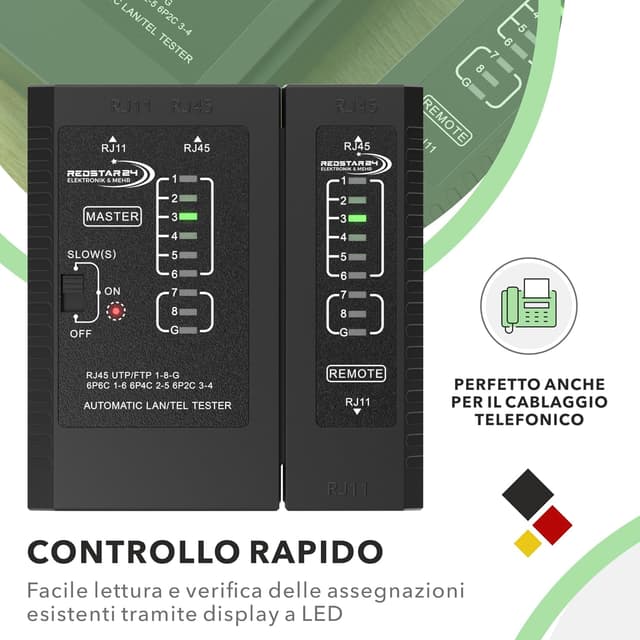 Detalle 2 de RedStar24 Tester di Rete per cavi LAN