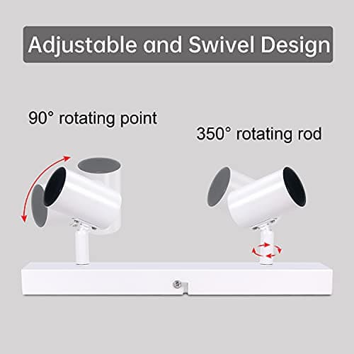 Detalle 2 de Dehobo Lampara Techo 2 Focos e27 Ajustable