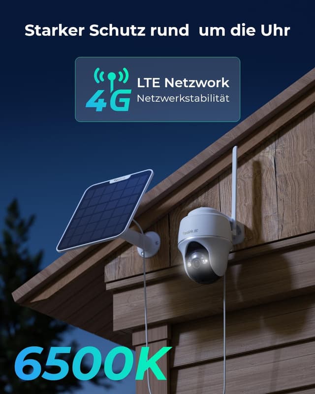 Thumbnail 6 de Reolink 4K 3G/4G LTE Überwachungskamera mit SIM-Karte, 8MP Farbnachtsicht und Solar-PTZ (355°/140°) + Go PT Ultra+ 6W