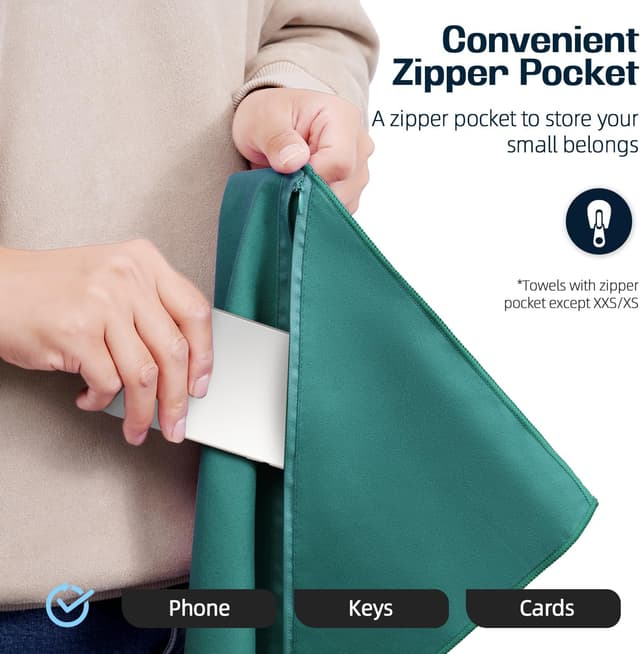 Thumbnail 3 de BAGAIL Microfibre Travel Towel for Camping