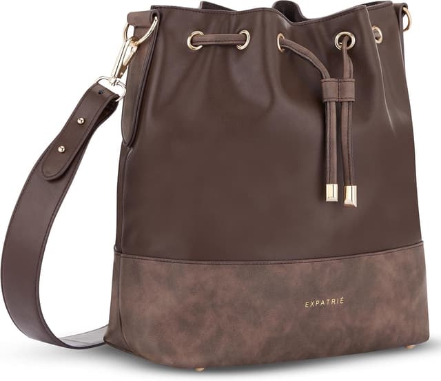 Detalle de Expatrié Sarah Medium, borsa tracolla in pelle sintetica