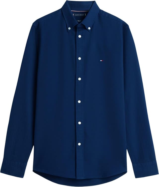 Detalle de Tommy Hilfiger men’s Flex Dobby SF long-sleeve shirt (MW0MW41684)